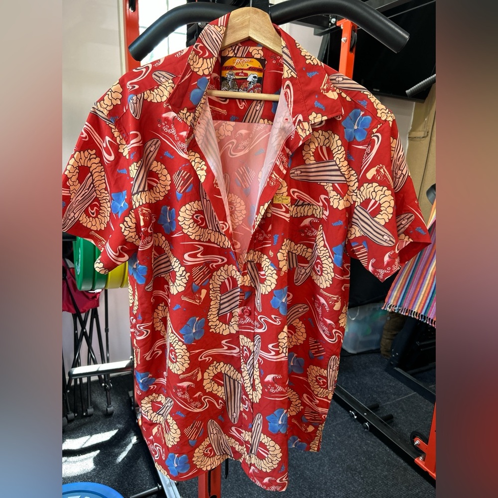 Retro Rifle Fear And Loathing In Las Vegas 2XL Hawaiian Shirt